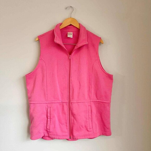 Blair Jackets & Blazers - Blair Pink Links Fleece Perfect Polar Vest Size Large
